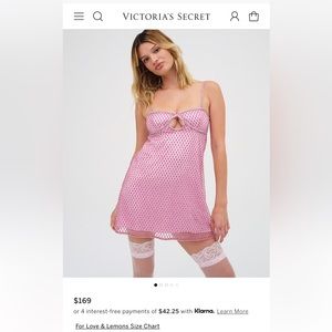For love and lemons pink glitter slip dress